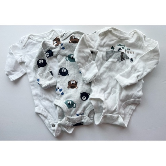 Carters • 3 Pack Baby Onesie Set Newborn - Picture 1 of 5